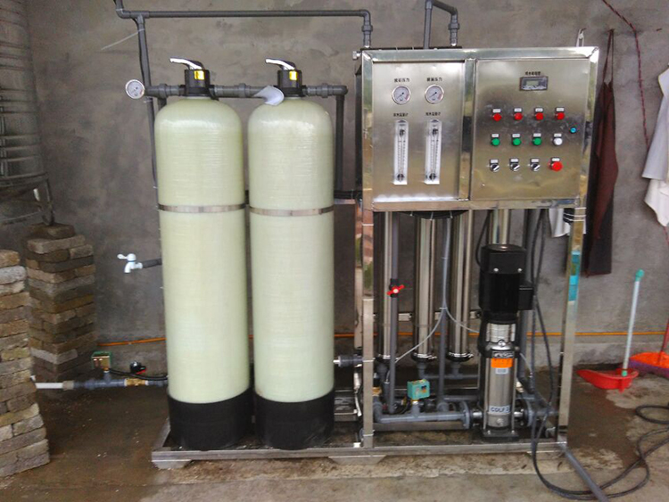 貴州大方縣食品廠1噸反滲透純凈水設備安裝調試完畢